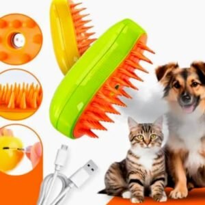Escova a Vapor Para Pets 3 Em 1